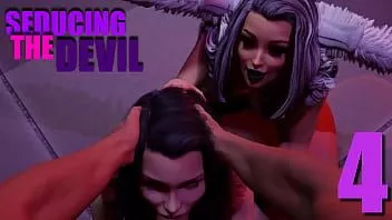 play Seducing the devil - amazing double blowjob in the hell #04
